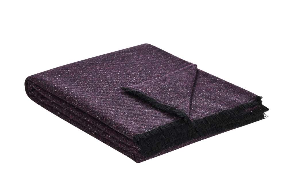 Biederlack Plaid   Ionio ¦ lila/violett ¦ 48% Wolle, 25% Polyamid, 12% Viskose, 10% Seide, 5% Cashmere ¦ Maße (cm): B: 130 Heimtextilien > Kuscheldecken - Höffner