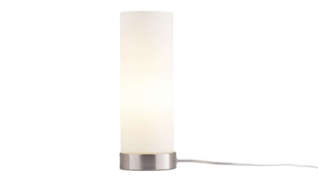 KHG Tischlampe aus Glas ¦ silber ¦ Maße (cm): H: 30 Ø: [10.5] Lampen & Leuchten > Innenleuchten > Tischlampen - Höffner