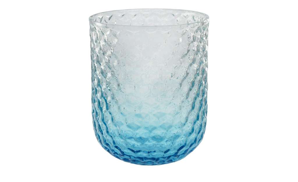 Windlicht ¦ blau ¦ Glas  ¦ Maße (cm): H: 15,5 Ø: [12.5] Dekoration > Laternen & Windlichter - Höffner