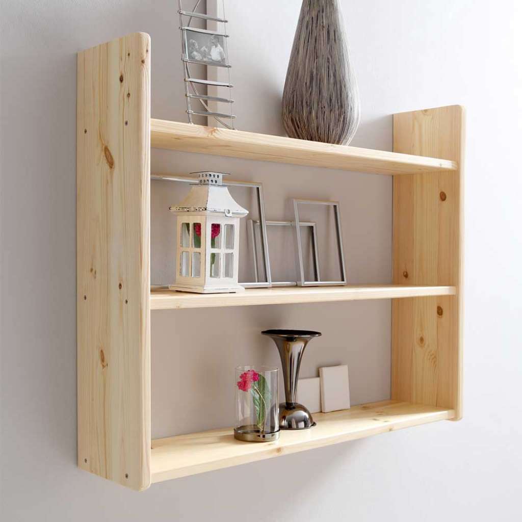 Kiefer Hängeregal massiv lackiert 90 cm breit