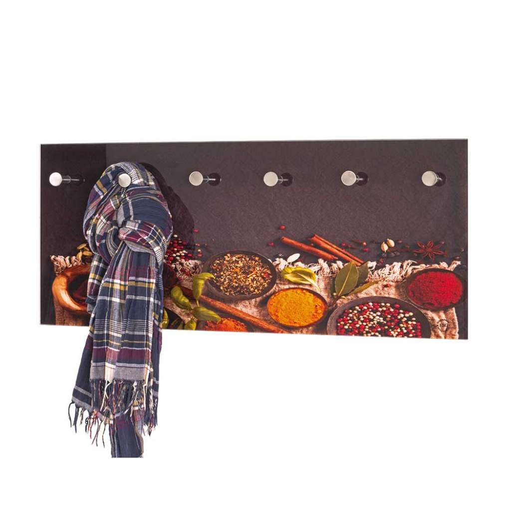 Wandgarderobe aus Sicherheitsglas modern