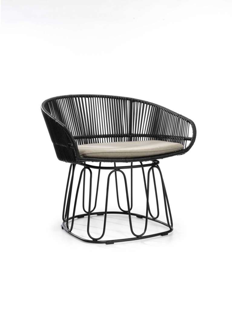 - Circo Lounge Stuhl - black matt - black - outdoor
