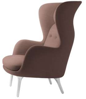 Fritz Hansen - RO Loungesessel - JH1 - Beine aus gebürstetem Aluminum - indoor