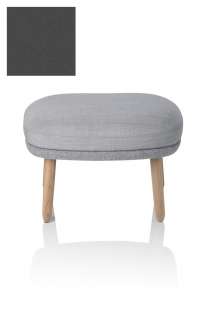 Fritz Hansen - Fri Fuß Hocker - JH15 - Holzgestell aus Eiche - grau - indoor