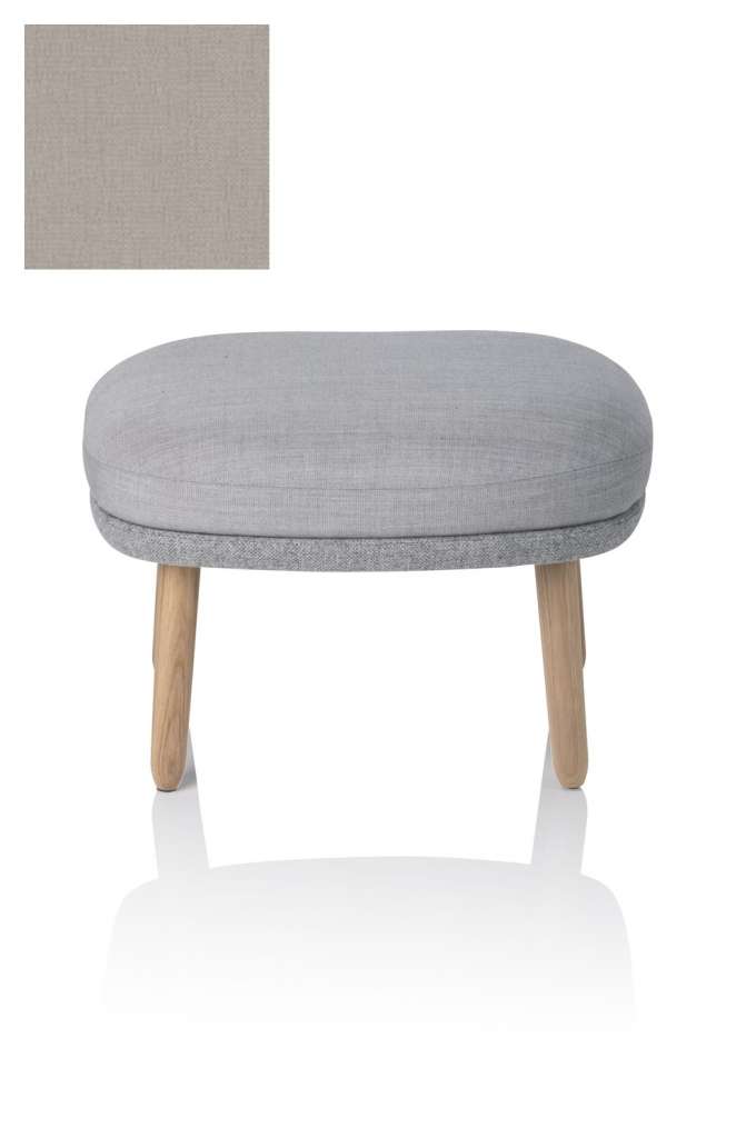 Fritz Hansen - Fri Fuß Hocker - JH15 - Holzgestell aus Eiche - beige - indoor