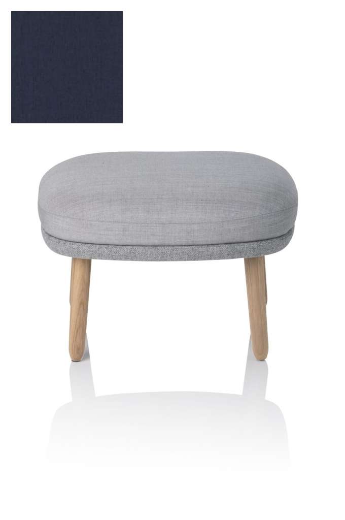 Fritz Hansen - Fri Fuß Hocker - JH15 - Holzgestell aus Eiche - dunkel grün - indoor