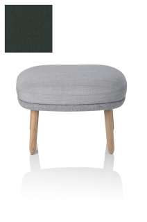 Fritz Hansen - Fri Fuß Hocker - JH15 - Holzgestell aus Eiche - dunkel blau - indoor