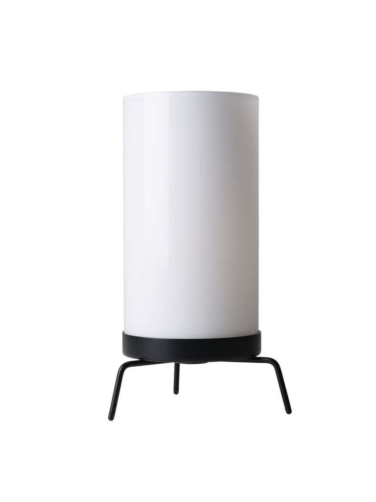 Fritz Hansen - Planner PM 02 Tischleuchte - schwarz lackierter Stahl - opal - indoor