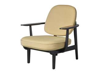 Fritz Hansen - Lounge Chair JH97 - gelb - Eiche dunkel gebeizt - indoor