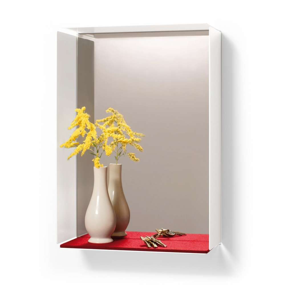 Konstantin Slawinski - Mirror-Box - weiß/ Filz rot - indoor
