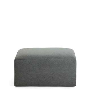 Sitzhocker in Dunkelgrau Webstoff 90 cm breit