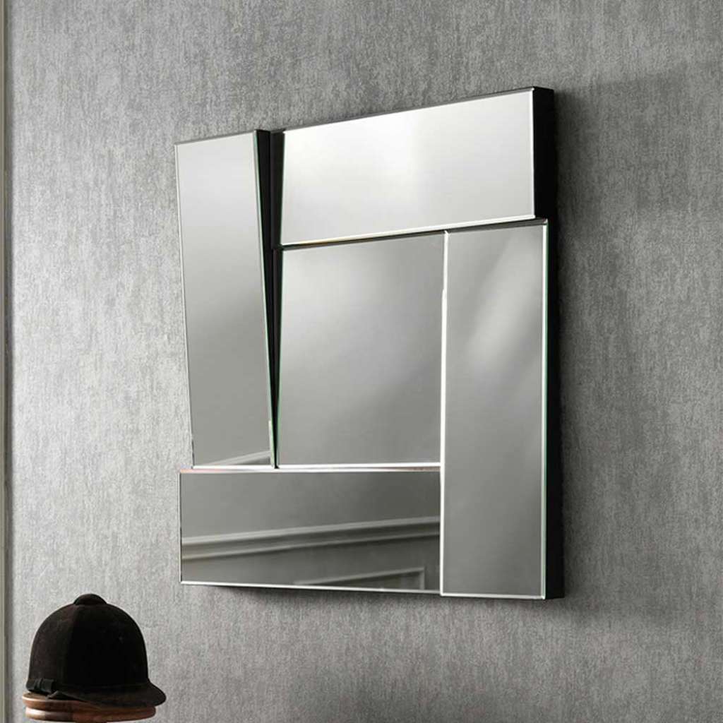 Design Wandspiegel in 3D Optik 70 cm breit