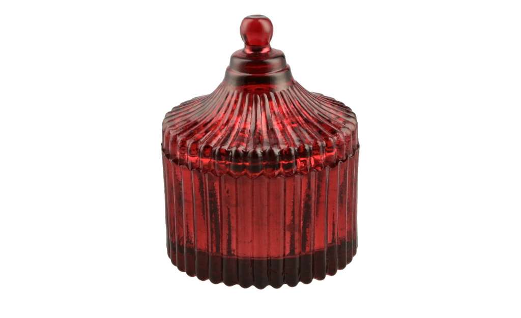 Kerze im Glas ¦ rot ¦ Glas , Wachs ¦ Maße (cm): H: 9 Ø: [7.0] Weihnachten - Höffner