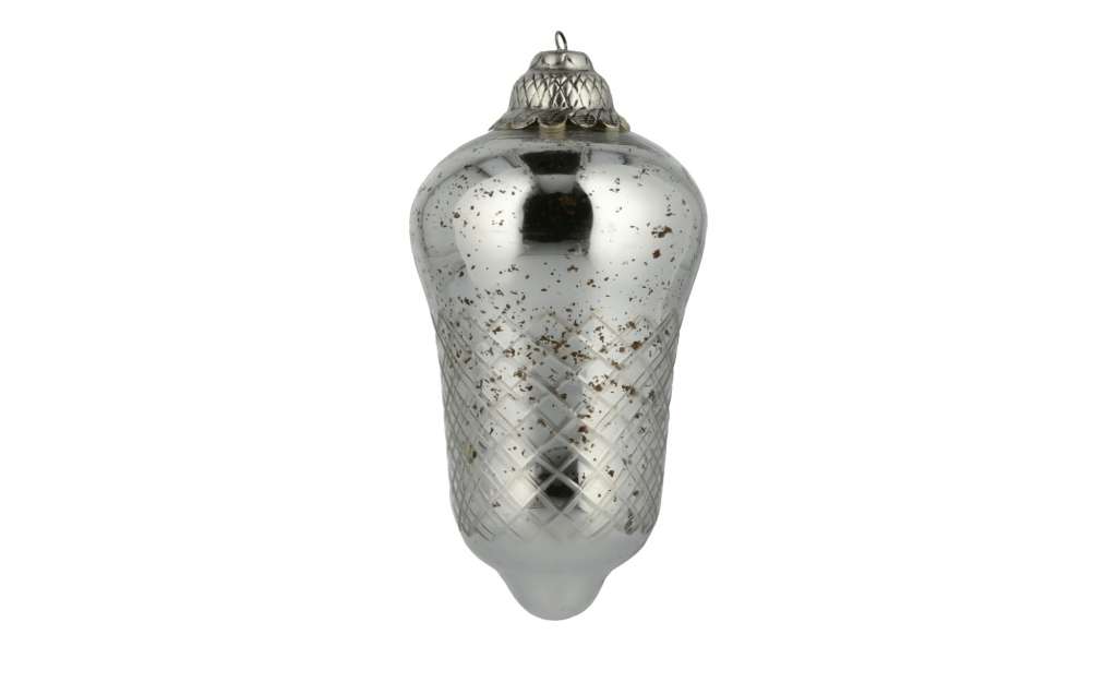 Weihnachtsdekoration ¦ silber ¦ Metall, Glas  ¦ Maße (cm): H: 17,5 Ø: [16.5] Weihnachten - Höffner