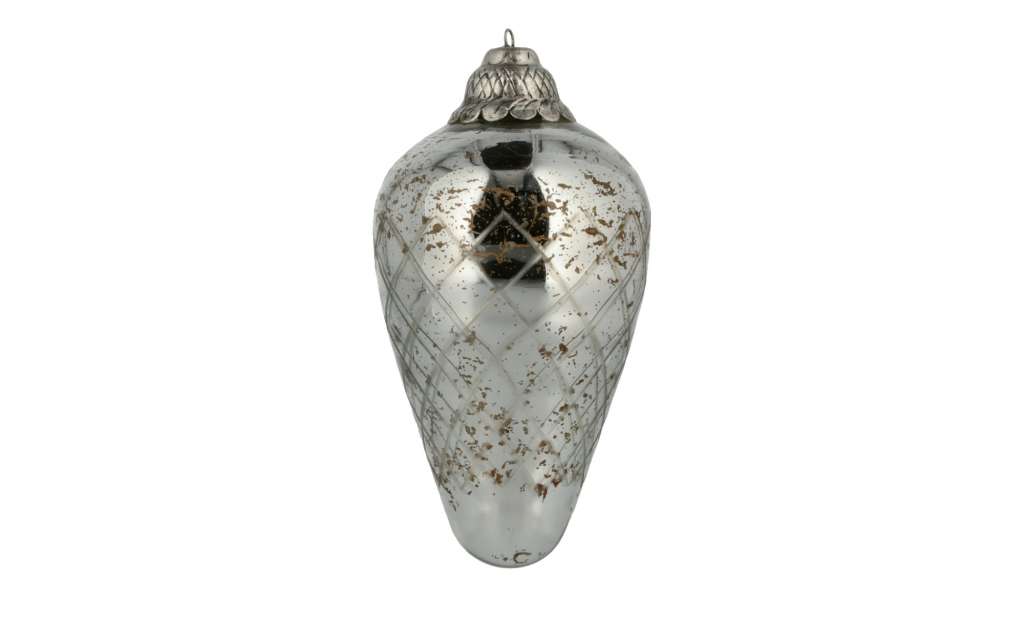 Weihnachtsdekoration ¦ silber ¦ Metall, Glas  ¦ Maße (cm): H: 24,5 Ø: [12.5] Weihnachten - Höffner
