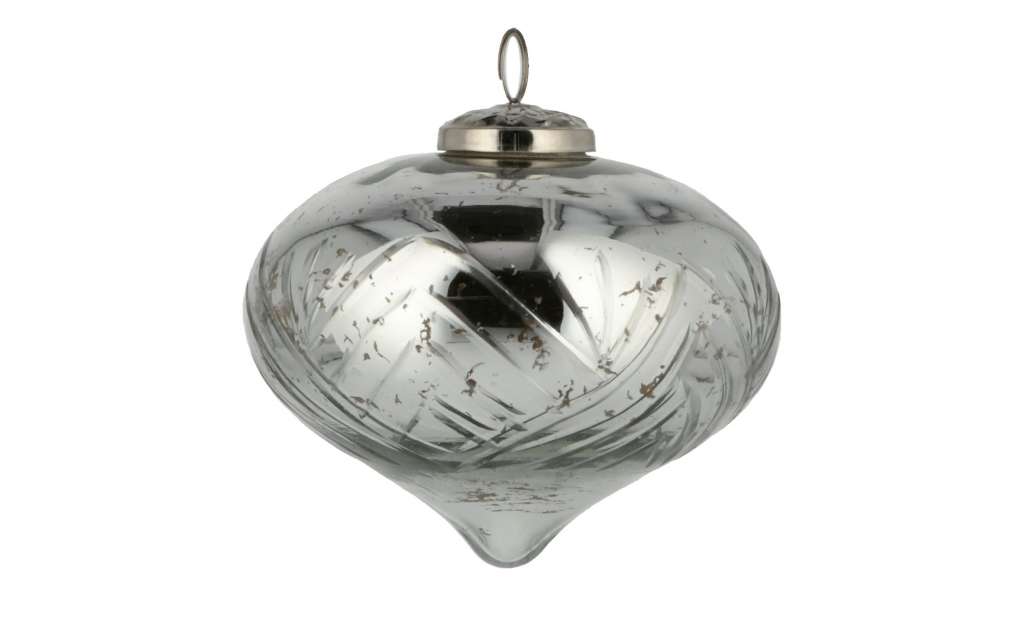 Weihnachtsdekoration ¦ silber ¦ Metall, Glas  ¦ Maße (cm): H: 14,5 Ø: [13.0] Weihnachten - Höffner