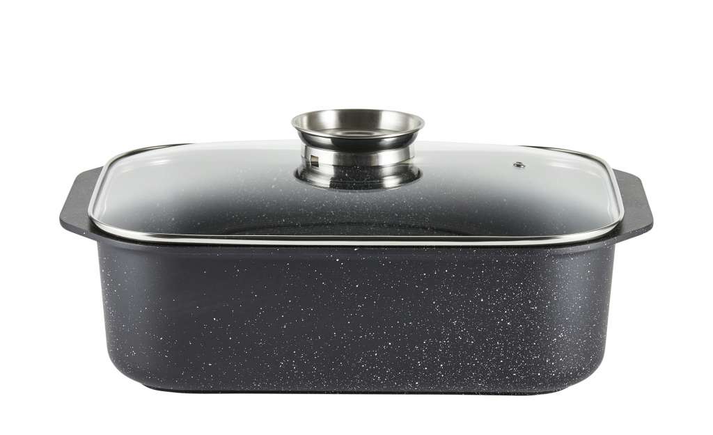 Stolze Schlemmerbräter  Gusto Natura ¦ schwarz ¦ Aluminium-Guss ¦ Maße (cm): B: 24 H: 10 Töpfe & Pfannen & Zubehör > Töpfe > Bräter - Höffner