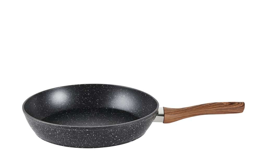 Stolze Bratpfanne  Crispy Natura Wood ¦ schwarz ¦ Aluminium, Kunststoff ¦ Maße (cm): H: 5,5 Ø: [28.0] Töpfe & Pfannen & Zubehör > Pfannen > Universalpfannen - Höffner