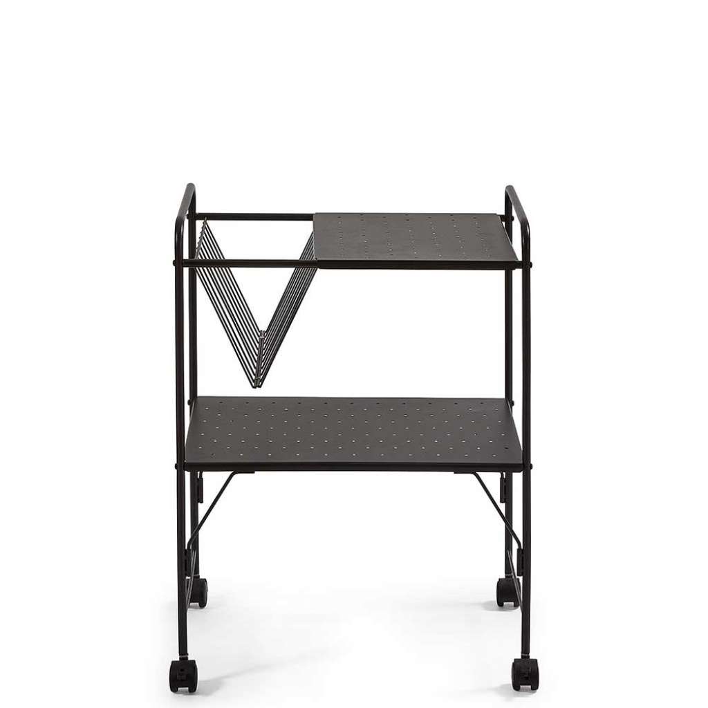 Servierwagen in Schwarz Stahl