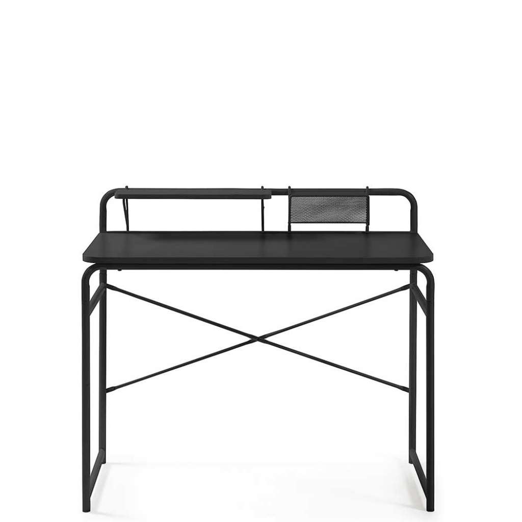 Laptopschreibtisch in Schwarz Stahl
