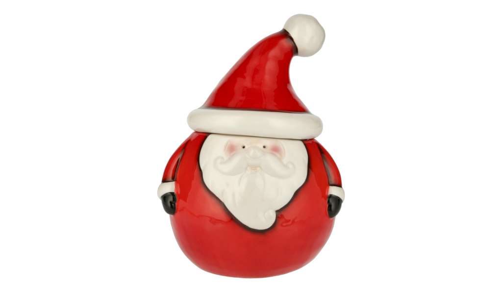 Keksdose  Weihnachtsmann ¦ rot ¦ Dolomite ¦ Maße (cm): B: 18 H: 24,5 T: 16 Weihnachten - Höffner