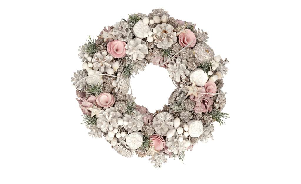 Weihnachtskranz ¦ rosa/pink ¦ Maße (cm): H: 7 Ø: [33.0] Weihnachten - Höffner