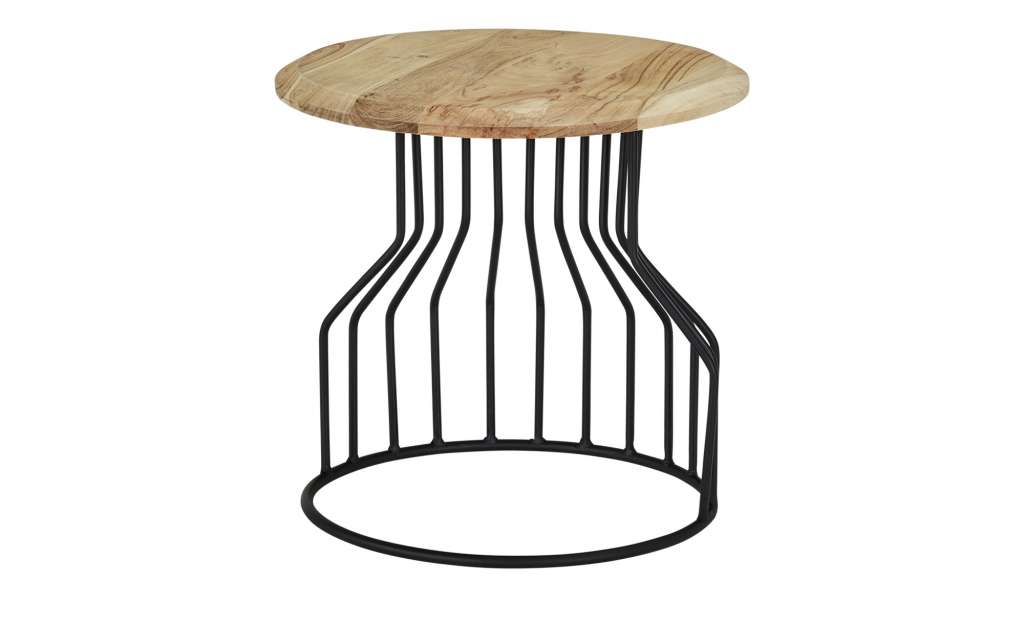 Beistelltisch  Place ¦ holzfarben ¦ Maße (cm): H: 45 Ø: [45.0] Tische > Beistelltische > Beistelltische ohne Rollen - Höffner