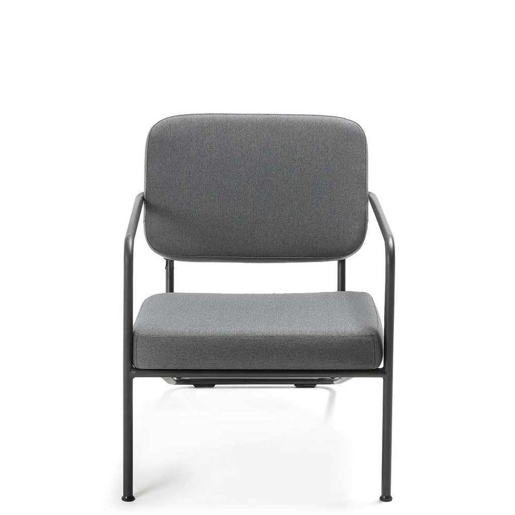 Armlehnsessel in Dunkelgrau und Schwarz modern