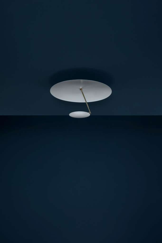 Catellani & Smith - Lederam C 150 Deckenleuchte - white / satin - Ø 50 - indoor