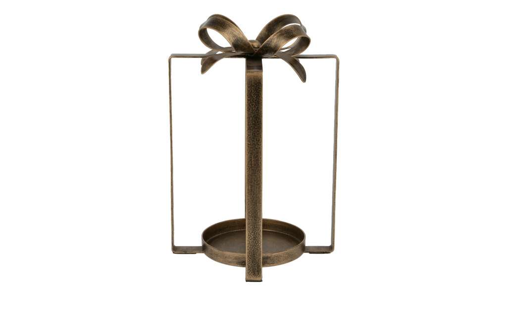 Windlicht  Geschenk ¦ braun ¦ Metall ¦ Maße (cm): H: 24 Ø: [16.7] Weihnachten - Höffner