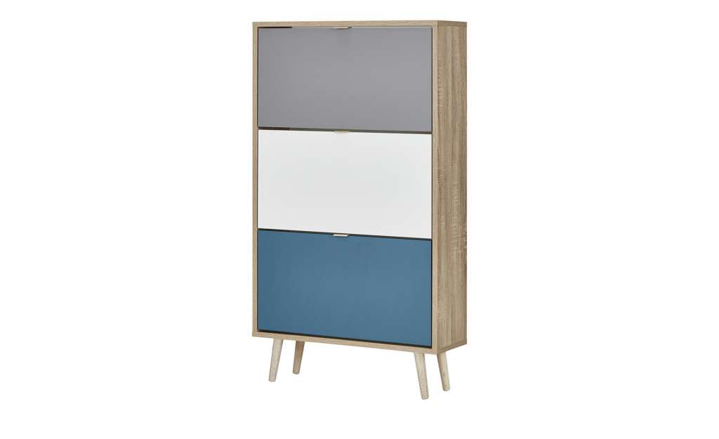 Schuhschrank  Cabia ¦ holzfarben ¦ Maße (cm): B: 70 H: 127 T: 24 Garderoben & Kleiderstangen > Schuhschränke - Höffner