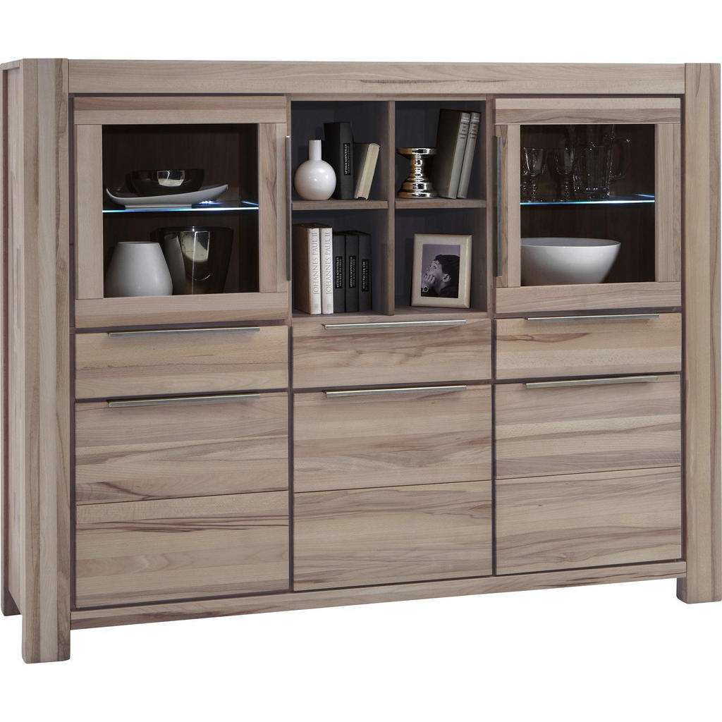 Carryhome HIGHBOARD Wildeiche massiv gewachst Braun