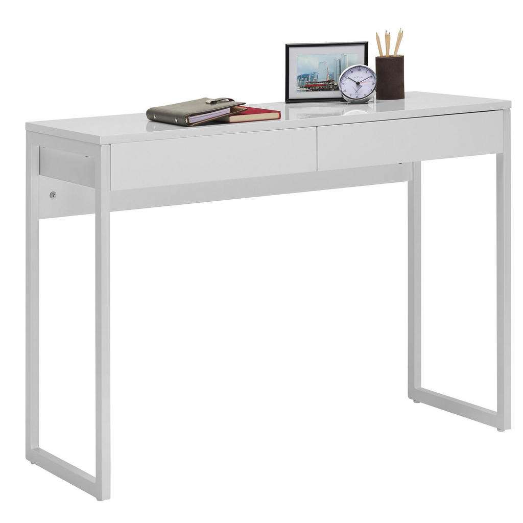 Carryhome COMPUTERTISCH Weiß, Silber