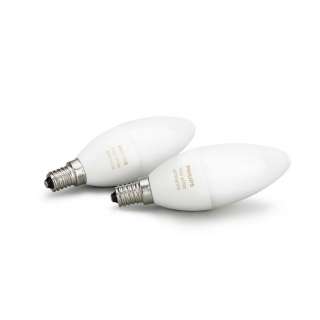 Philips LEUCHTM-SET HUE WHITE AMBIANCE E14 40 W, Weiß