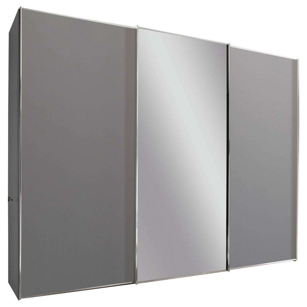 Moderano SCHWEBETÜRENSCHRANK 3-türig Grau