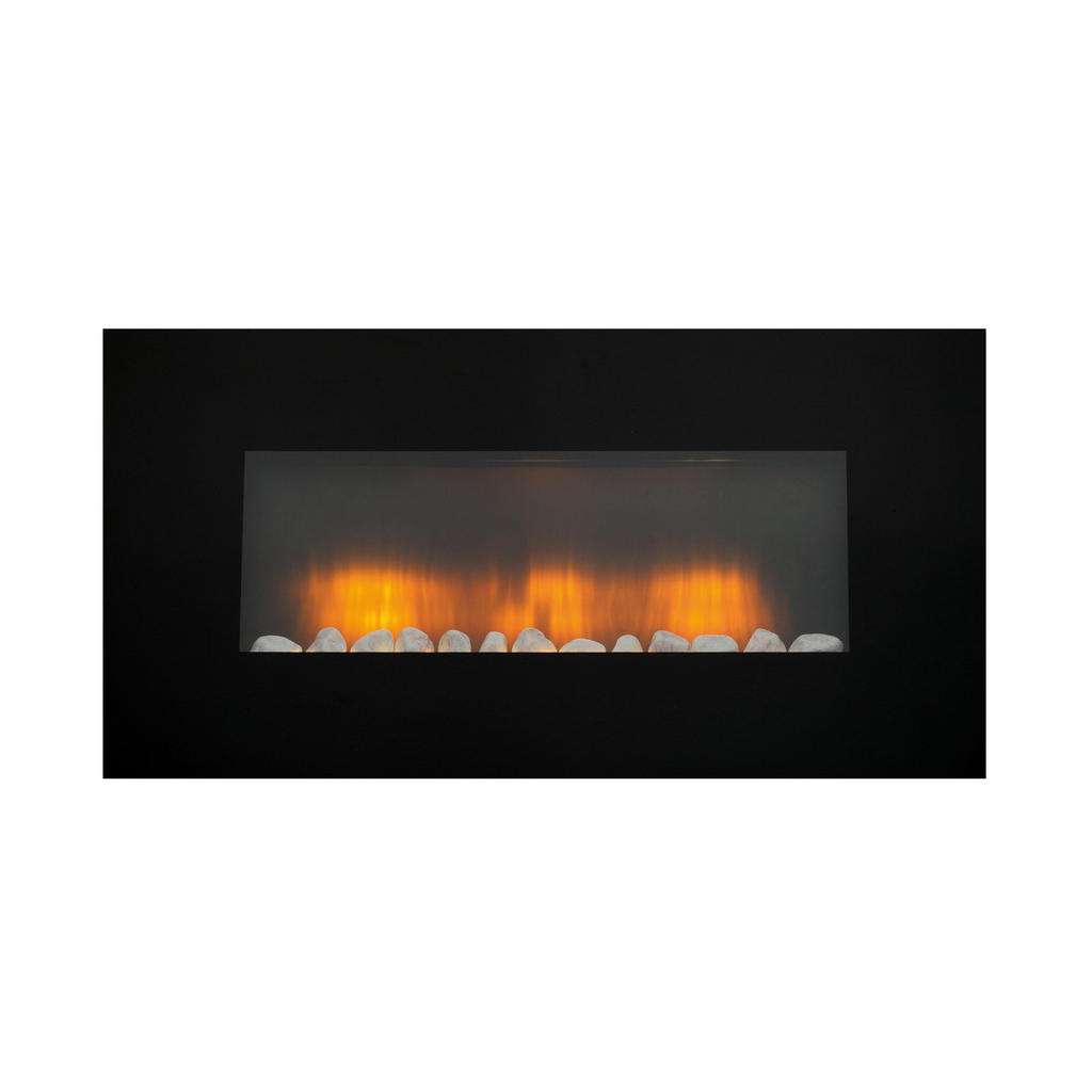 XXXL ELEKTROKAMIN Kunststoff, Schwarz