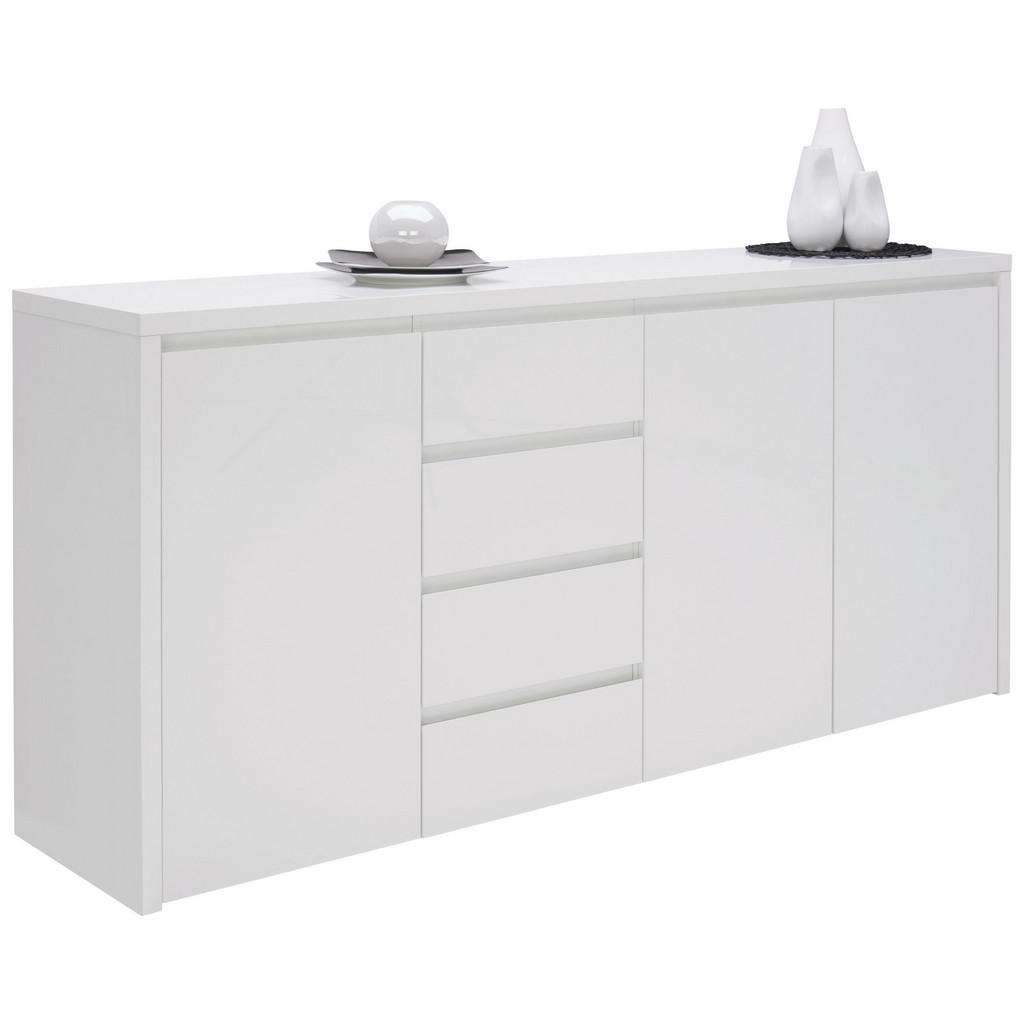 Voleo SIDEBOARD Hochglanz, lackiert Weiß
