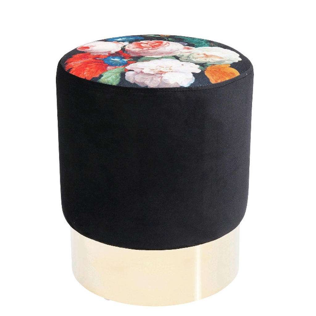 Kare-Design HOCKER Samt Mehrfarbig