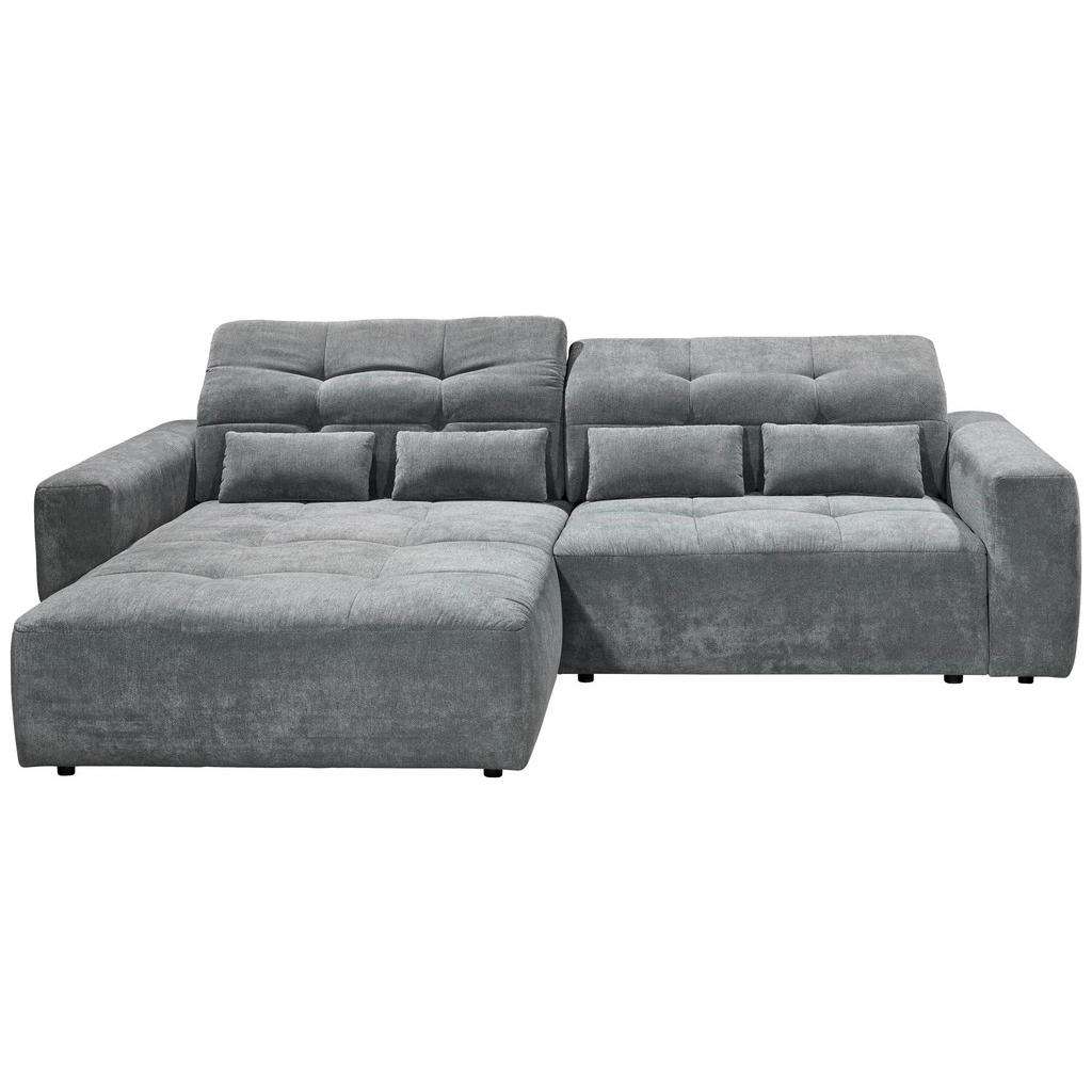 Hom`in WOHNLANDSCHAFT Grau Velours