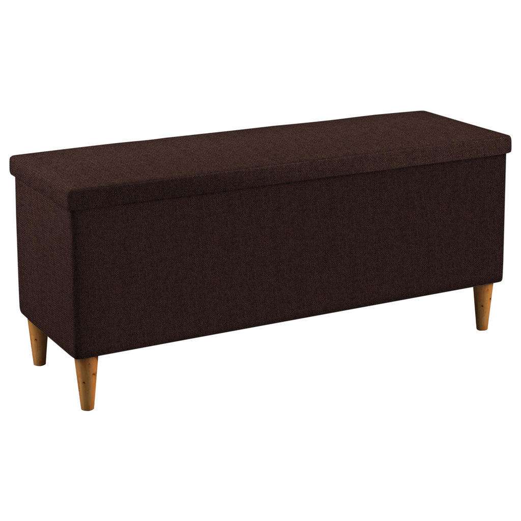 Linea Natura BETTBANK Webstoff Eiche massiv Braun