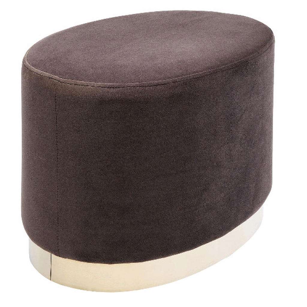 Kare-Design HOCKER Samt Braun
