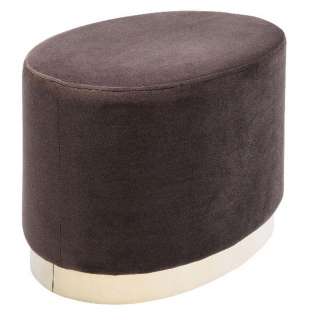 Kare-Design HOCKER Samt Braun