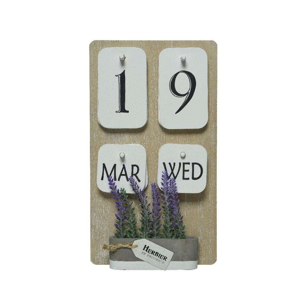 XXXL KALENDER Holz, Weiß, Beige