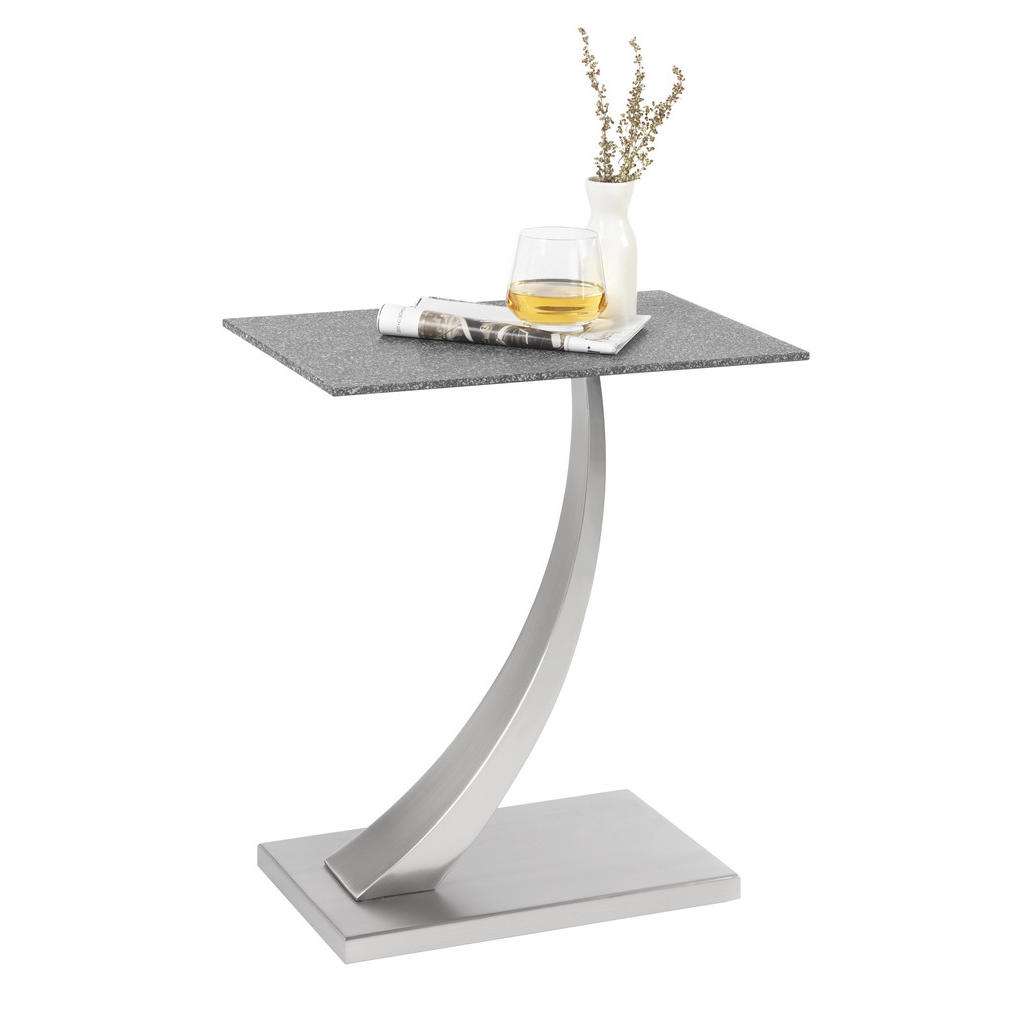 Xora BEISTELLTISCH rechteckig Grau, Grau
