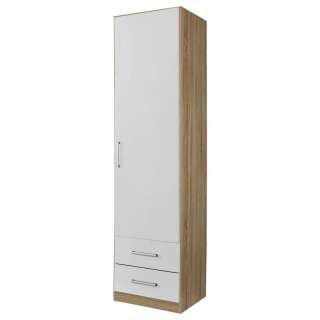 Carryhome DREHTÜRENSCHRANK 1-türig Weiß, Braun