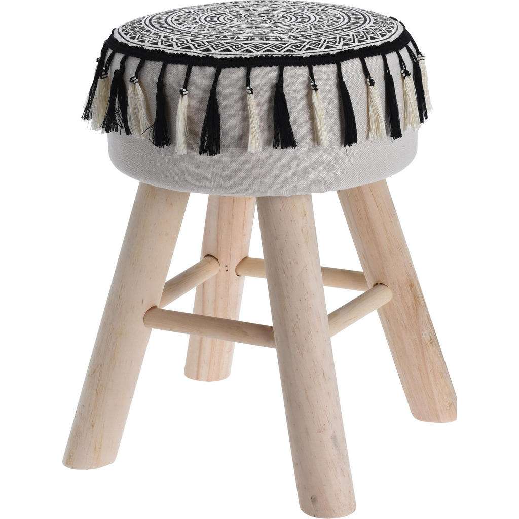 XXXL HOCKER Schwarz, Beige