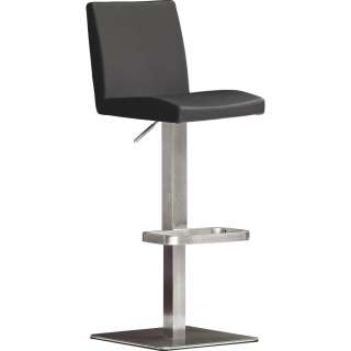 Novel BARHOCKER Lederlook Schwarz, Silber