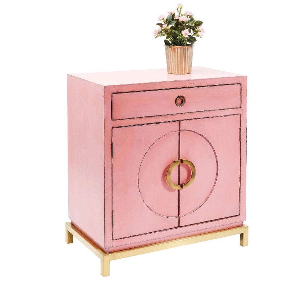 Kare-Design KOMMODE lackiert, antik Rosa, Orange