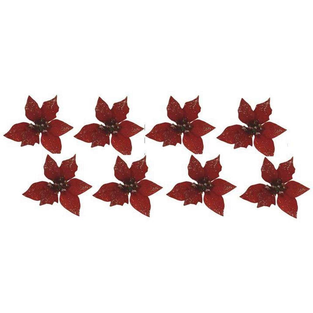 X-Mas Dekoclip-Set 8-tlg., Rot