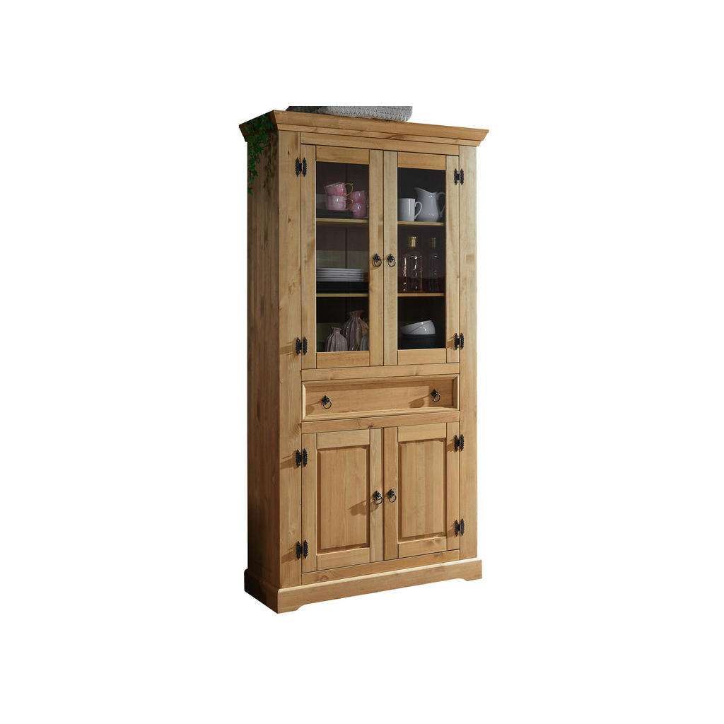 Landscape VITRINE Kiefer massiv Braun